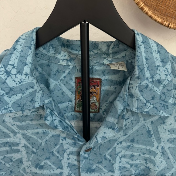 Pineapple Connection Vintage Woody Wagon/Palm Print Hawaiian Shirt. Large - Picture 2 of 13